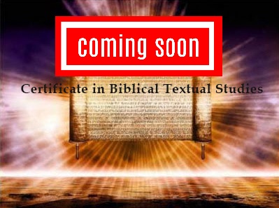 Certificate in Biblical Textual Studies - Coming Soon