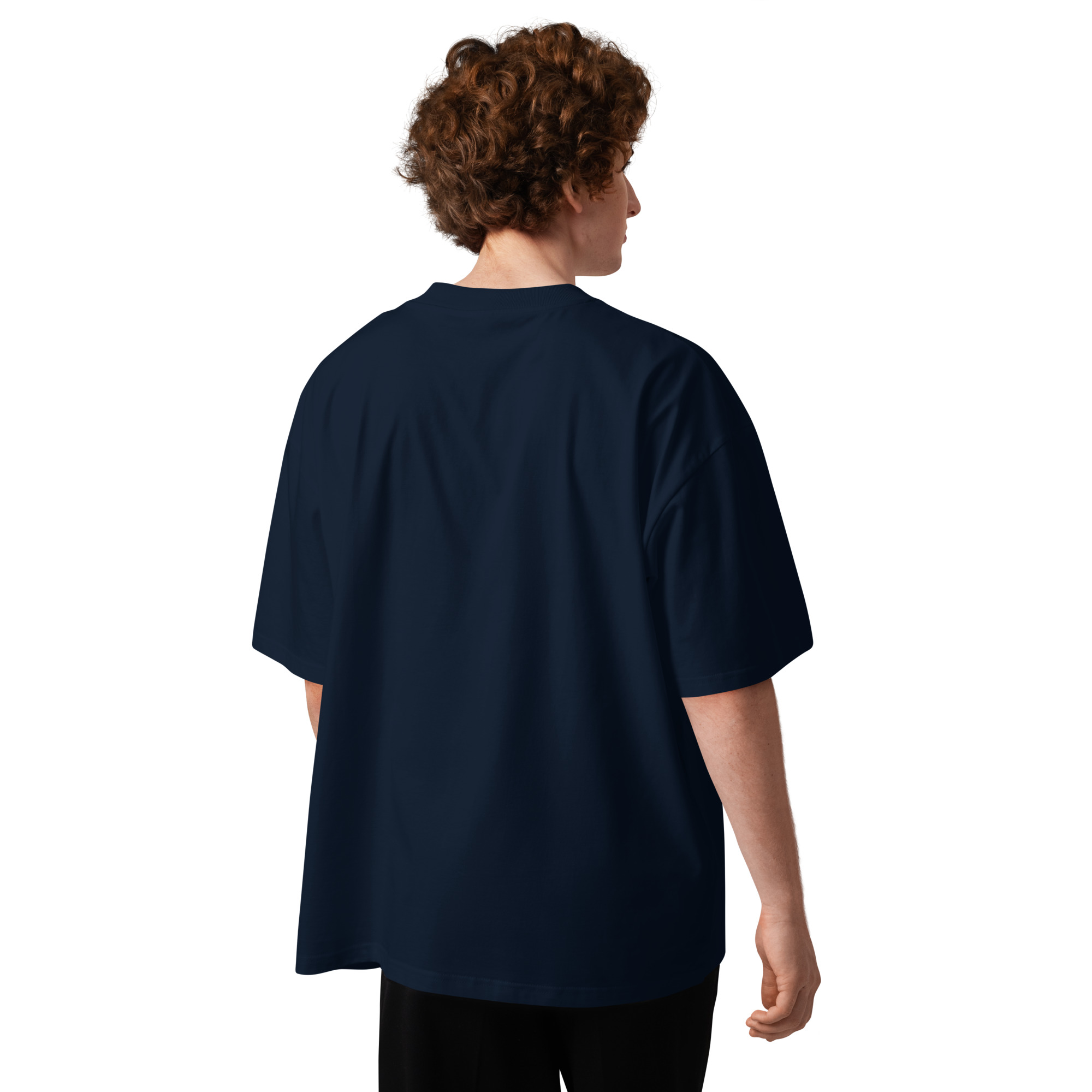 Unisex organic oversized high neck t-shirt - Image 6