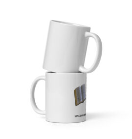 White glossy mug