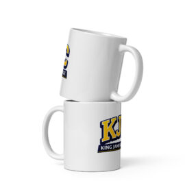 White glossy mug